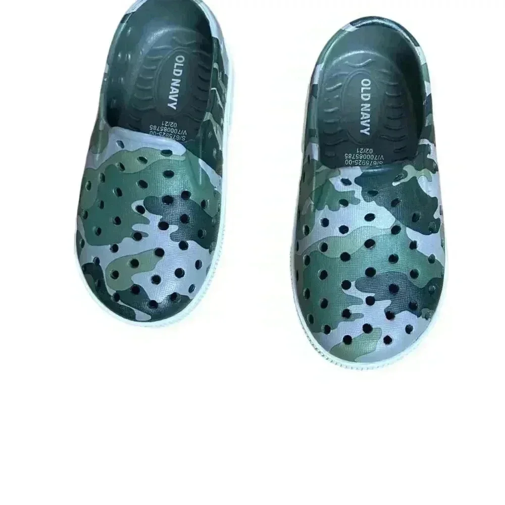 Old Navy Camouflage Toddler Size 6 Water Shoes Unisex Camo Rubber Slip On